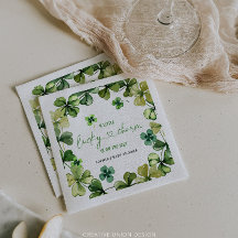 Lucky Charm Baby Shower Shamrock Clover