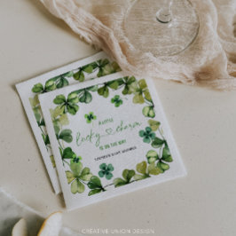 Servilleta De Papel Lucky Charm Baby Shower Shamrock Clover