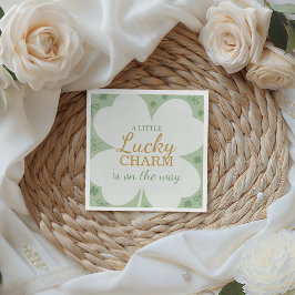 Servilleta De Papel Lucky Charm Shamrock Baby Shower Napkin