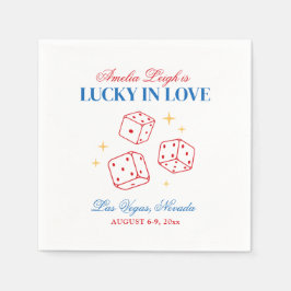 Servilleta De Papel Lucky In Love Casino Bachelorette Weekend