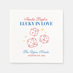 Servilleta De Papel Lucky In Love Casino Bachelorette Weekend