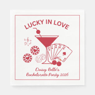 Servilleta De Papel Lucky In Love Vegas Bachelorette