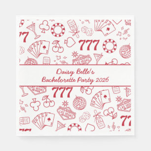 Servilleta De Papel Lucky In Love Vegas Bachelorette