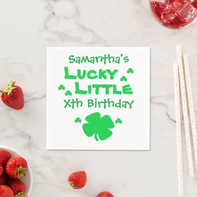 Servilleta De Papel Lucky Little Birday (In situ)