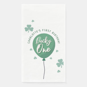 Servilleta De Papel Lucky One cumpleaños St Patricks Day Trébol