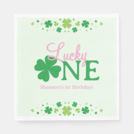 Servilleta De Papel Lucky One First 1st Birthday Party