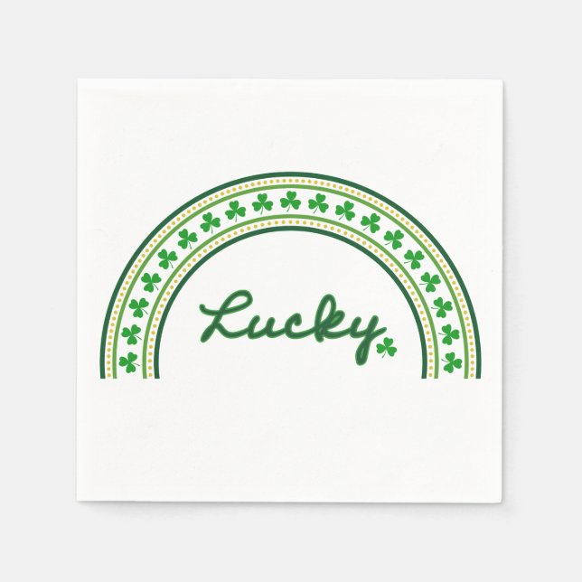 Servilleta De Papel Lucky Shamrock (Anverso)