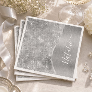 Servilleta De Papel Lujo Brillo Glam Personalizado Metálico