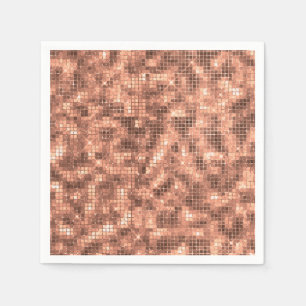 Servilleta De Papel Lujo Dorado Brillante Brillo Femenino Lentejuelas 