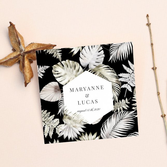 Servilleta De Papel Lujosas toallas de papel de monograma de follaje t (Subido por el creador)