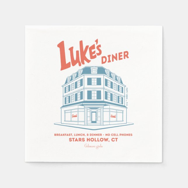 Servilleta De Papel Luke’s Diner Stars Hollow Design (Anverso)
