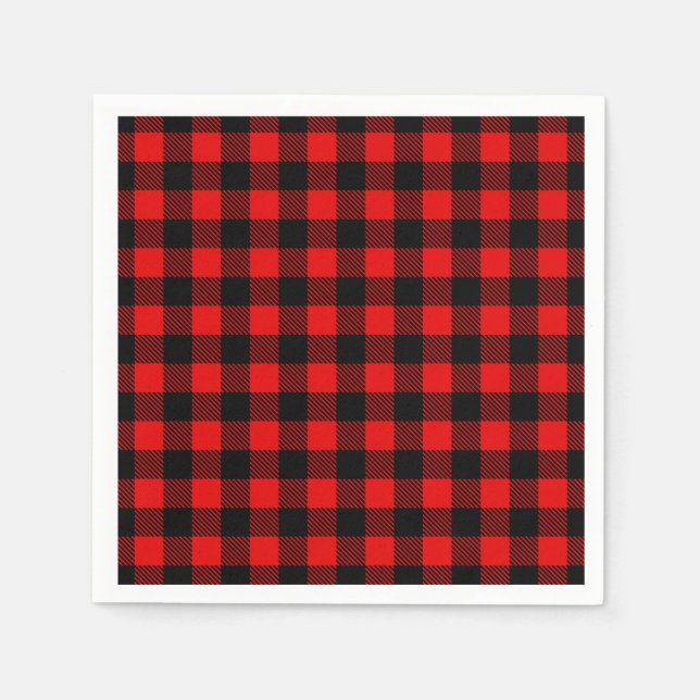 Servilleta De Papel Lumberjack Buffalo Plaid (Anverso)