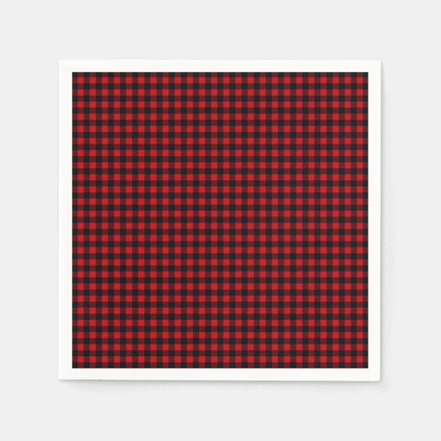 Servilleta De Papel Lumberjack Buffalo Plaid (Anverso)