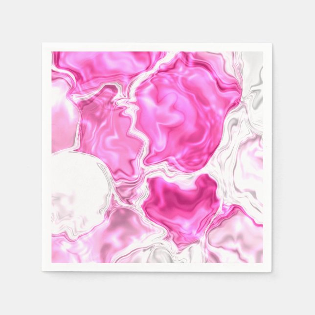 Servilleta De Papel Luminosidad rosa (Anverso)