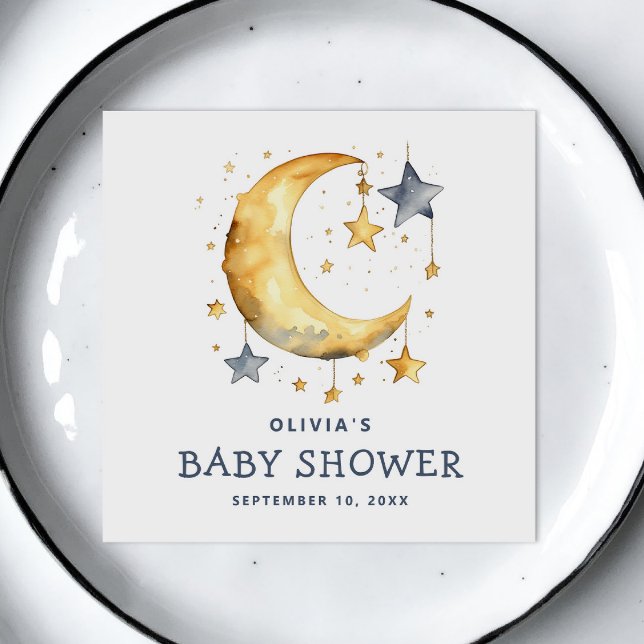 Servilleta De Papel Luna caprichosa y estrellas de la luz celestial de (Subido por el creador)