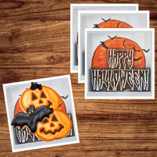 Servilleta De Papel Luna de Halloween