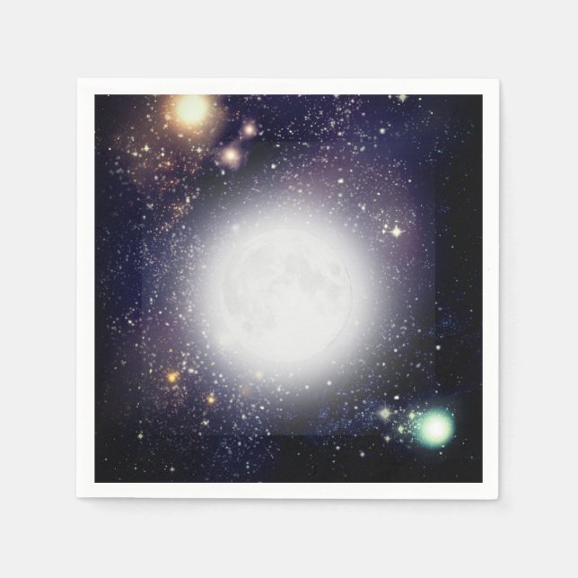 Servilleta De Papel Luna y Estrellas (Anverso)