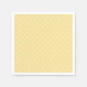 Servilleta De Papel Lunares diminutos blancos - Amarillo Canario