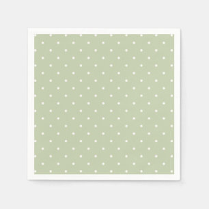 Servilleta De Papel Lunares Micro de Otoño Temprano Oliva Suave
