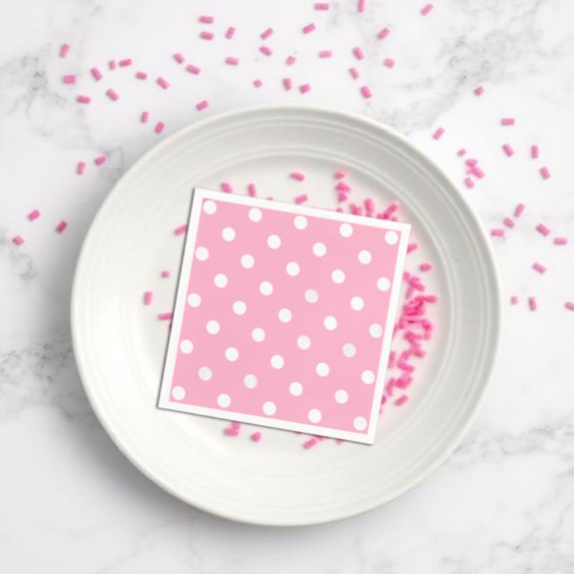 Servilleta De Papel Lunares rosas (Subido por el creador)