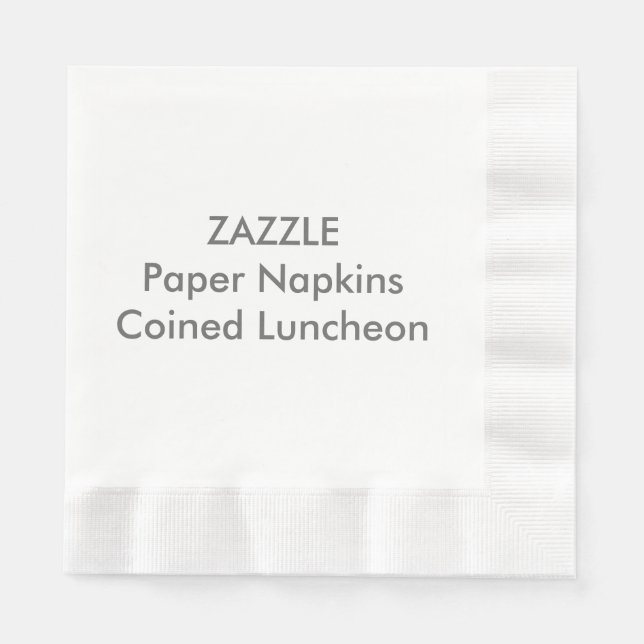 Servilleta De Papel LUNCHEON DE MODO BLANCO CON Napeles de papel perso (Anverso)