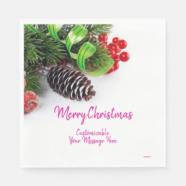 Servilleta De Papel Luncheon Napkins Holidays (Anverso)