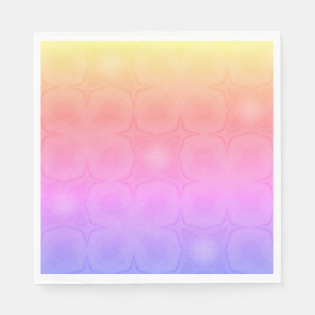 Servilleta De Papel Luncheon Paper Napkins in pink purple yellow (Anverso)
