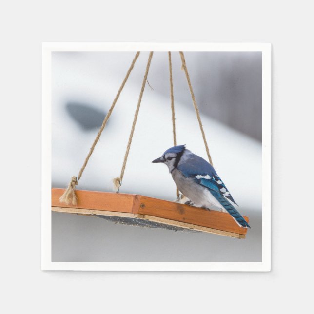 Servilleta De Papel Lunes de Jay Azul (Anverso)