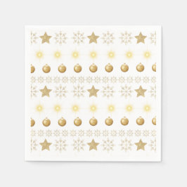 Servilleta De Papel Luxury Gold and White Luxury Festive