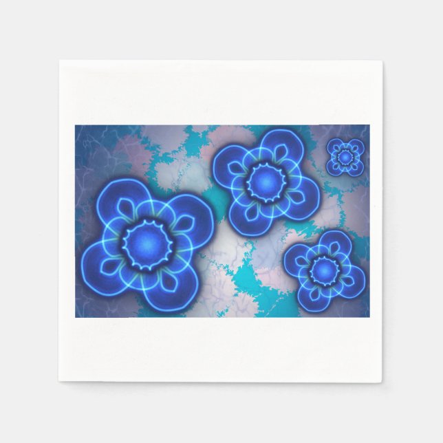 Servilleta De Papel Luz azul (Anverso)