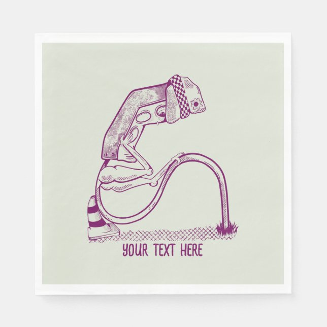 Servilleta De Papel Luz de tráfico triste (Anverso)