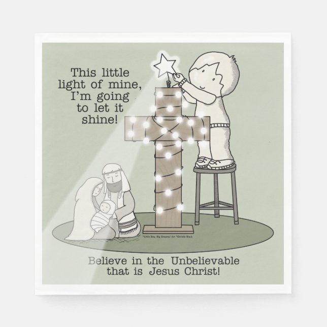 Servilleta De Papel Luz mía (Anverso)