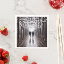 Servilleta De Papel Luz, sombras y simetría - sepia