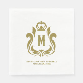 Servilleta De Papel M Escudo de oro inital