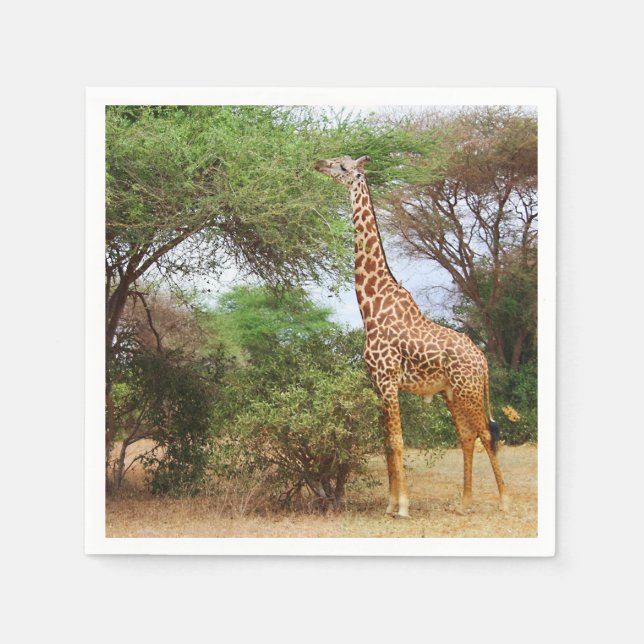 Servilleta De Papel Maasai Giraffe (Anverso)