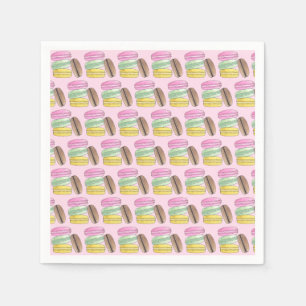 Servilleta De Papel Macaron French Pastry Cookies Macarons Patisserie
