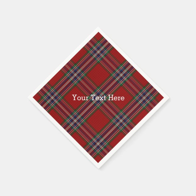 Servilleta De Papel MacFarlane Tartan Plaid Paper Napkins (Borde)