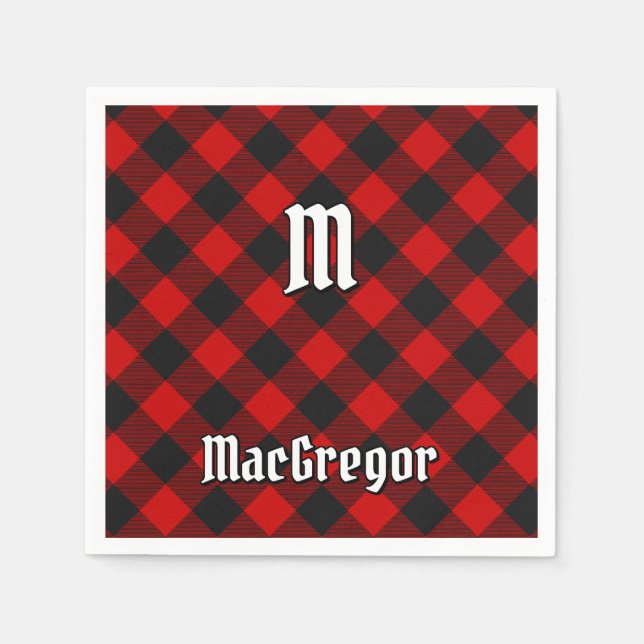 Servilleta De Papel MacGregor Rob Roy Tartan Napkins (Anverso)