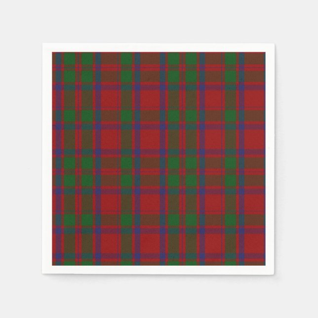 Servilleta De Papel MacIntosh Clan Tartan Plaid Paper Napkins (Anverso)
