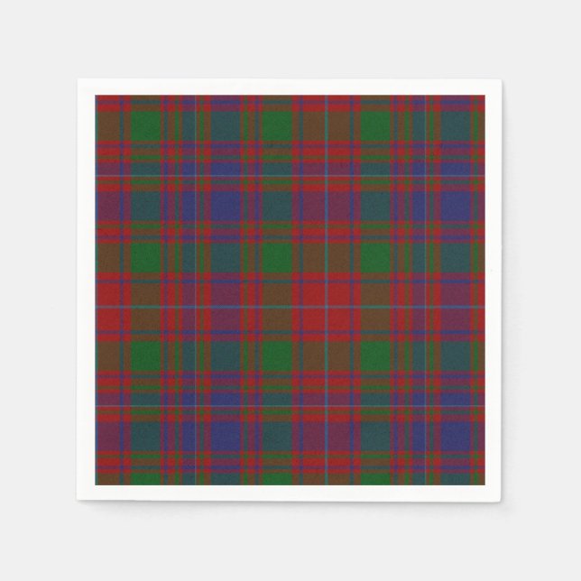 Servilleta De Papel MacIntyre Clan Tartan Plaid Paper Napkins (Anverso)