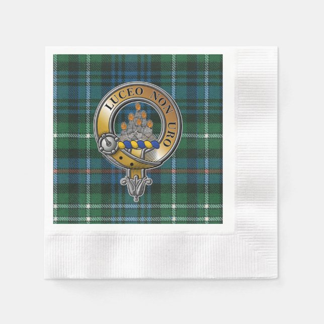 Servilleta De Papel MacKenzie Tartan & Badge (Anverso)