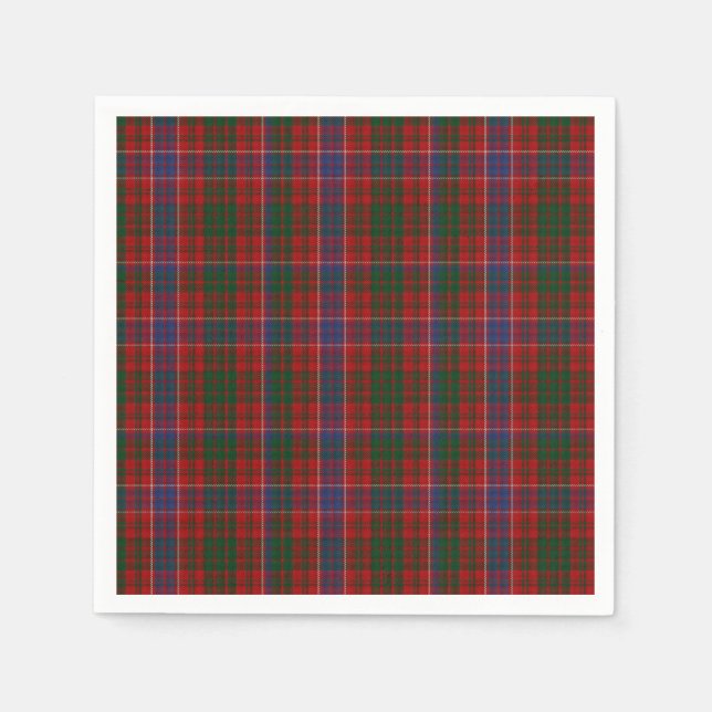Servilleta De Papel MacRae Tartan Plaid Paper Napkins (Anverso)
