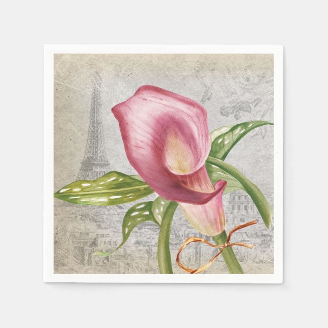 Servilleta De Papel Macro Flower Calla Lily (Anverso)