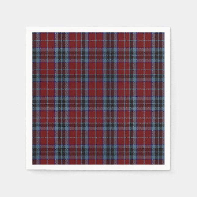Servilleta De Papel MacTavish Clan Tartan Plaid Paper Napkins (Anverso)