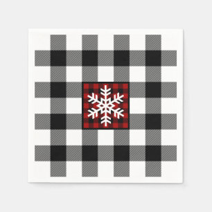Servilleta De Papel Mad for Plaid, Snowflake