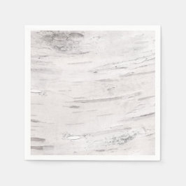 Servilleta De Papel Madera de Abedul Blanco Granjero Rústico de Campo