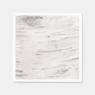 Servilleta De Papel Madera de Abedul Blanco Granjero Rústico de Campo 