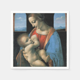 Servilleta De Papel Madonna Litta por Leonardo da Vinci