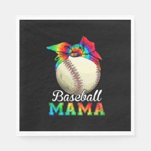 Servilleta De Papel Madre Arte Béisbol Mamá Cumpleaños