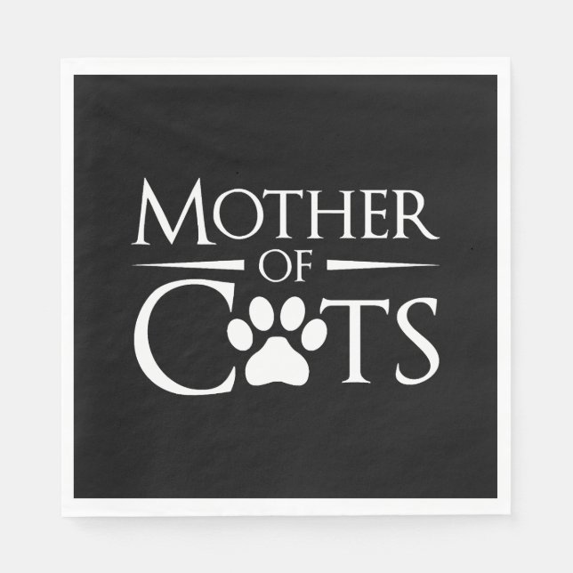 Servilleta De Papel Madre de Gatos (Anverso)